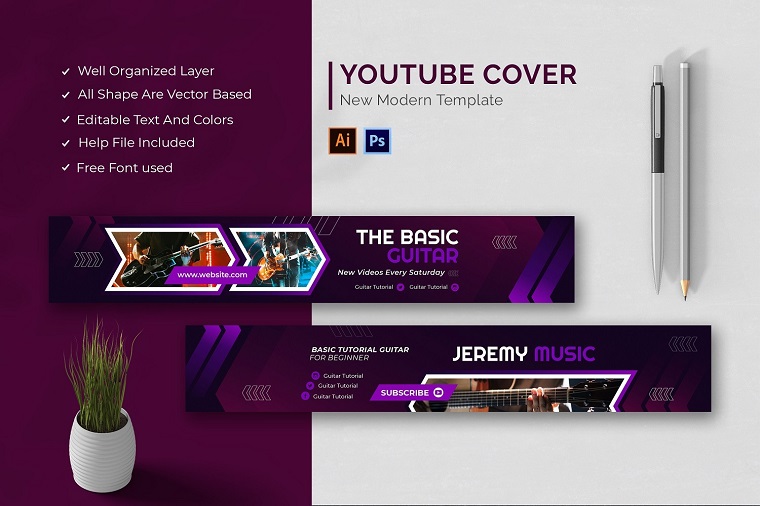 10 YouTube Cover Designs - DesignFloat